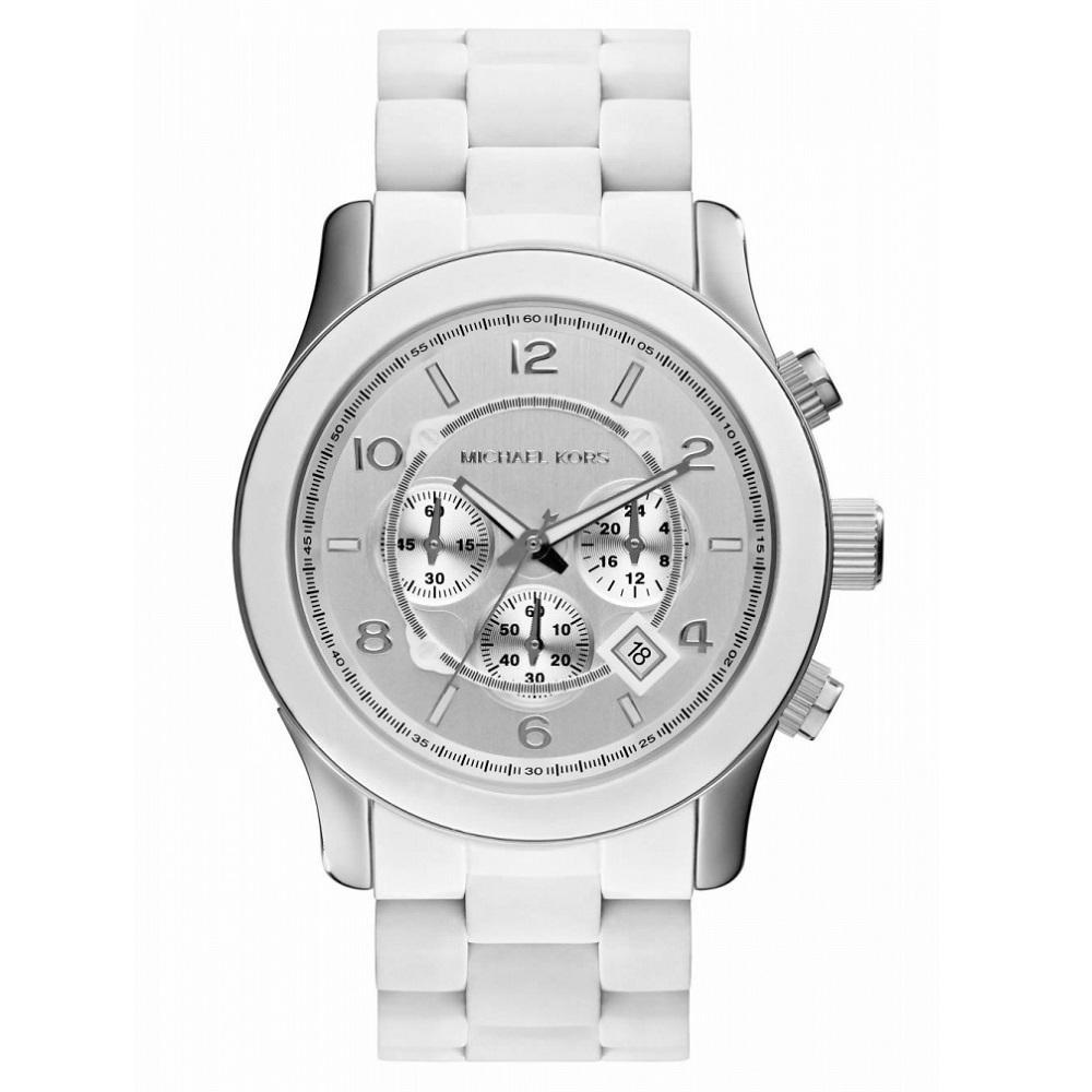  Shop Authentic Michael Kors Oversize White Dial White Steel Strap Watch for Men - MK8108 - Luxxuri
