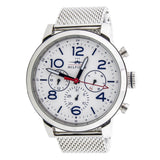  Shop Authentic Tommy Hilfiger Jake Quartz White Dial Silver Mesh Bracelet Watch for Men - 1791233 - Luxxuri