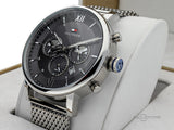  Shop Authentic Tommy Hilfiger Evan Grey Dial Silver Mesh Bracelet Watch for Men - 1710396 - Luxxuri
