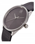  Shop Authentic Calvin Klein Grey Dial Black Leather Strap Watch for Women - K2Y2Y1CU - Luxxuri