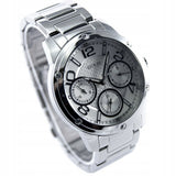  Shop Authentic Guess Confetti Silver Dial Silver Steel Strap Watch for Women - W0778L1 - Luxxuri