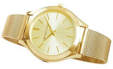  Shop Authentic Michael Kors Slim Runway Champagne Dial Gold Mesh Bracelet Watch for Women - MK3282 - Luxxuri