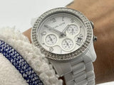  Shop Authentic Michael Kors Runway White Dial White Steel Strap Watch for Women - MK5188 - Luxxuri