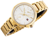  Shop Authentic Tommy Hilfiger Angela White Dial Gold Steel Strap Watch for Women - 1782128 - Luxxuri