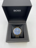  Shop Authentic Hugo Boss Spirit Blue Dial Grey Mesh Bracelet Watch for Men - 1513693 - Luxxuri