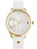  Shop Authentic Tommy Hilfiger Brooklyn Quartz White Dial White Leather Strap Watch for Women - 1782018 - Luxxuri
