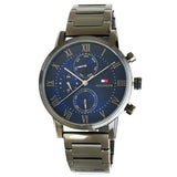  Shop Authentic Tommy Hilfiger Kane Quartz Blue Dial Black Steel Strap Watch for Men - 1791456 - Luxxuri
