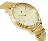  Shop Authentic Tommy Hilfiger Blake Quartz Gold Dial Gold Mesh Bracelet Watch for Women - 1782302 - Luxxuri