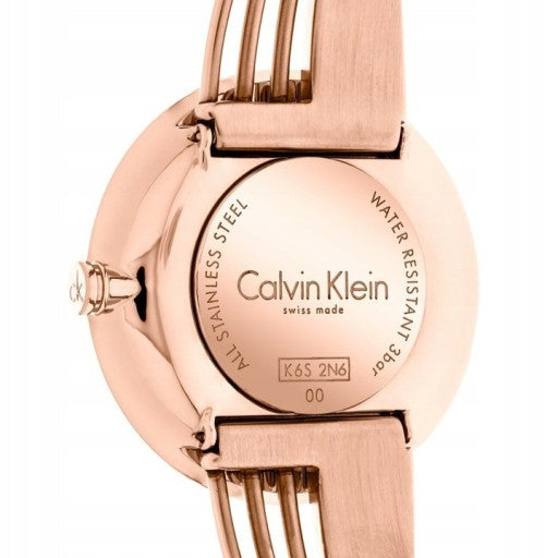  Shop Authentic Calvin Klein Drift White Dial Rose Gold Steel Strap Watch for Women - K6S2N616 - Luxxuri