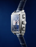  Shop Authentic Tag Heuer Monaco Automatic Chronograph Blue Dial Blue Leather Strap Watch for Men - CBL2111.FC6453 - Luxxuri