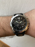  Shop Authentic Guess Intrepid Chronograph Black Dial Two Tone Steel Strap Watch for Men - W0167G1 - Luxxuri