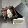 Michael Kors Runway White Dial White Steel Strap Watch for Women - MK5237