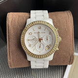  Shop Authentic Michael Kors Runway White Dial White Steel Strap Watch for Women - MK5237 - Luxxuri