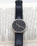 Shop Authentic Calvin Klein Posh Black Dial Black Leather Strap Watch for Men - K8Q371C1 - Luxxuri