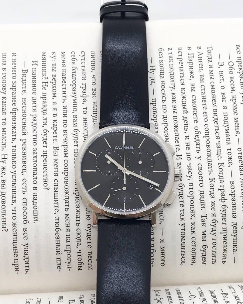  Shop Authentic Calvin Klein Posh Black Dial Black Leather Strap Watch for Men - K8Q371C1 - Luxxuri