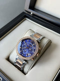  Shop Authentic Michael Kors Parker Blue Dial Two Tone Steel Strap Watch for Women - MK6141 - Luxxuri