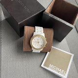  Shop Authentic Michael Kors Runway White Dial White Steel Strap Watch for Women - MK5237 - Luxxuri