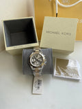  Shop Authentic Michael Kors Bradshaw Chronograph Silver Dial Two Tone Steel Strap Watch For Women - MK5912 - Luxxuri