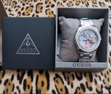 Shop Authentic Guess G Twist Diamonds Silver Dial Silver Steel Strap Watch For Women - W1201L1 - Luxxuri