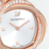  Shop Authentic Swarovski Crystal Flower Silver Dial Rose Gold Steel Strap Watch for Women - 5547626 - Luxxuri