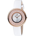  Shop Authentic Swarovski Crystalline Pure White Dial White Leather Strap Watch for Women - 5376083 - Luxxuri