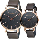  Shop Authentic Calvin Klein Even Grey Dial Brown Leather Strap Watch for Women - K7B216G3 - Luxxuri