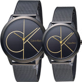  Shop Authentic Calvin Klein Minimal Black Dial Black Mesh Bracelet Watch for Women - K3M224X1 - Luxxuri