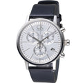  Shop Authentic Calvin Klein Post Minimal White Dial Black Leather Strap Watch for Men - K7627120 - Luxxuri