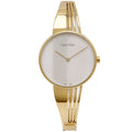  Shop Authentic Calvin Klein Drift Silver Dial Gold Steel Strap Watch for Women - K6S2N516 - Luxxuri