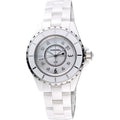  Shop Authentic Chanel J12 Diamonds Quartz Ceramic White Dial White Steel Strap Watch for Women - J12 H2422 - Luxxuri