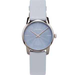  Shop Authentic Calvin Klein City Blue Dial Blue Leather Strap Watch for Women - K2G231VN - Luxxuri