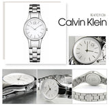  Shop Authentic Calvin Klein Simplicity White Dial Silver Steel Strap Watch for Women - K4323126 - Luxxuri