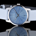  Shop Authentic Calvin Klein City Blue Dial Blue Leather Strap Watch for Women - K2G231VN - Luxxuri