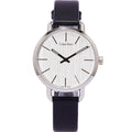  Shop Authentic Calvin Klein Even Silver Black Leather Strap Watch for Women - K7B231C6 - Luxxuri