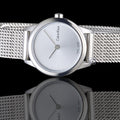  Shop Authentic Calvin Klein Minimal White Dial Silver Mesh Bracelet Watch for Women - K3M231Y6 - Luxxuri