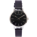  Shop Authentic Calvin Klein Even Black Dial Black Leather Strap Watch for Women - K7B231C1 - Luxxuri