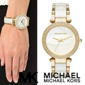  Shop Authentic Michael Kors Parker Mother of Pearl Dial Two Tone Steel Strap Watch for Women - MK6400 - Luxxuri
