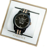  Shop Authentic Versace Palazzo Empire Black Dial Two Tone Steel Strap Watch for Men - VERD00618 - Luxxuri