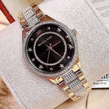 Shop Authentic Michael Kors Lauryn Crystal Pave Black Dial Two Tone Steel Strap Watch For Women - MK4403 - Luxxuri