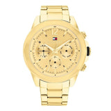  Shop Authentic Tommy Hilfiger Lars Chronograph Gold Dial Gold Steel Strap Watch For Men - 1792060 - Luxxuri