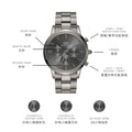  Shop Authentic Daniel Wellington Iconic Link Chronograph Grey Dial Grey Steel Strap Watch for Men - DW00100643 - Luxxuri