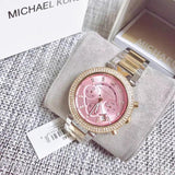  Shop Authentic Michael Kors Parker Pink Dial Two Tone Steel Strap Watch for Women - MK6140 - Luxxuri