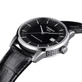  Shop Authentic Tissot T Classic Luxury Powermatic 80 Black Dial Black Leather Strap Watch For Men - T086.408.16.051.00 - Luxxuri