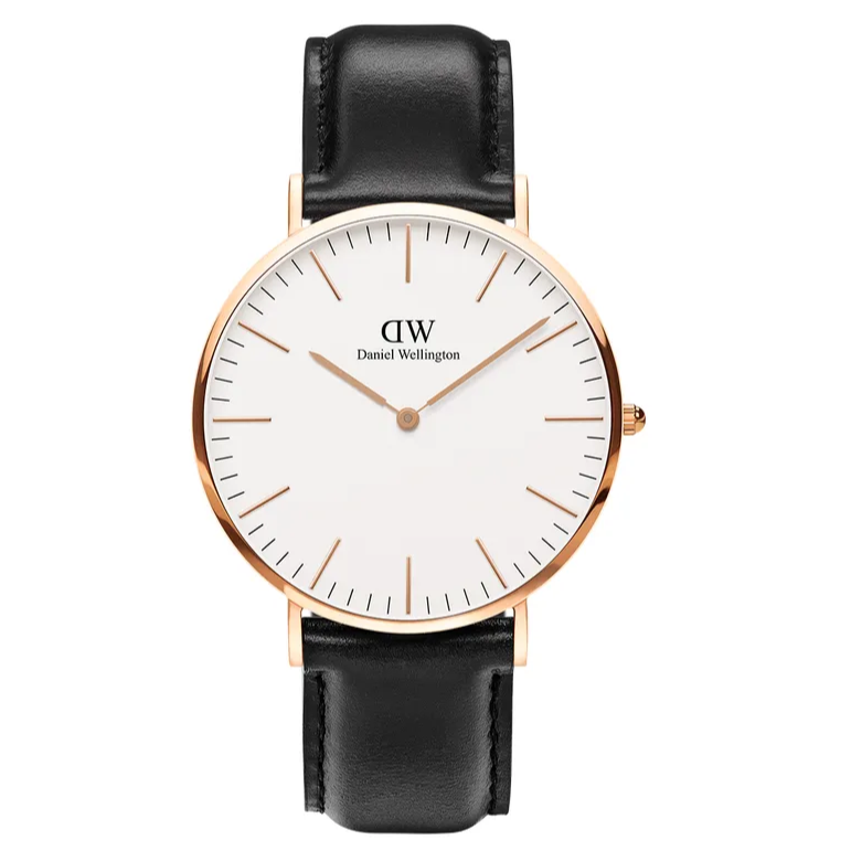  Shop Authentic Daniel Wellington Classic Sheffield White Dial Black Leather Strap Watch For Men - DW00100007 - Luxxuri