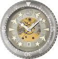  Shop Authentic Gucci Dive Automatic Transparent Dial White Rubber Strap Watch For Men - YA136343 - Luxxuri