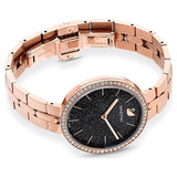  Shop Authentic Swarovski Cosmopolitan Black Dial Rose Gold Steel Strap Watch for Women - 5517797 - Luxxuri