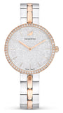  Shop Authentic Swarovski Cosmopolitan Crystals Silver Dial Two Tone Steel Strap Watch for Women - 5644081 - Luxxuri