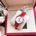  Shop Authentic Tissot Couturier Lady Silver Dial Red Leather Strap Watch for Women - T035.210.16.031.01 - Luxxuri