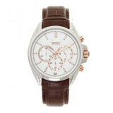  Shop Authentic Hugo Boss Driver Quartz Silver Dial Brown Leather Strap Watch For Men - HB1512881 - Luxxuri