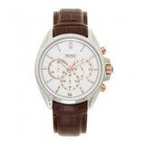  Shop Authentic Hugo Boss Driver Quartz Silver Dial Brown Leather Strap Watch For Men - HB1512881 - Luxxuri